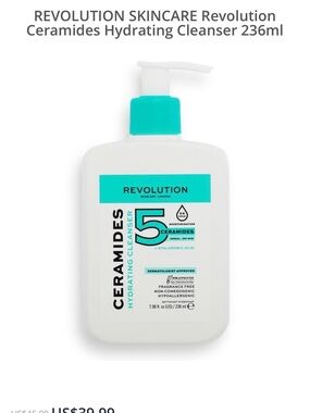 Revolution Skincare Ceramides Hydrating Cleanser - Brand New, 236ml, 7.98 oz
